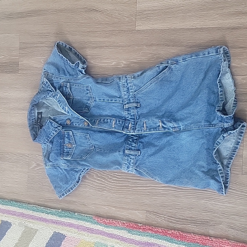 Lioness Urban Outfitters U Know What's Up Denim Romper XS - Picture 4 of 5